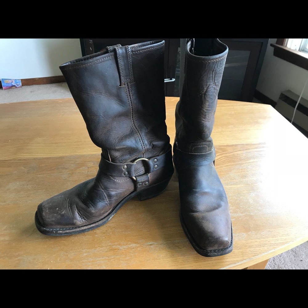 Frye harness boots